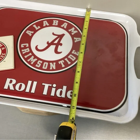Alabama Crimson Tide College Football Melamine Serving Tray - Roll Tide - Rare - Picture 10 of 11